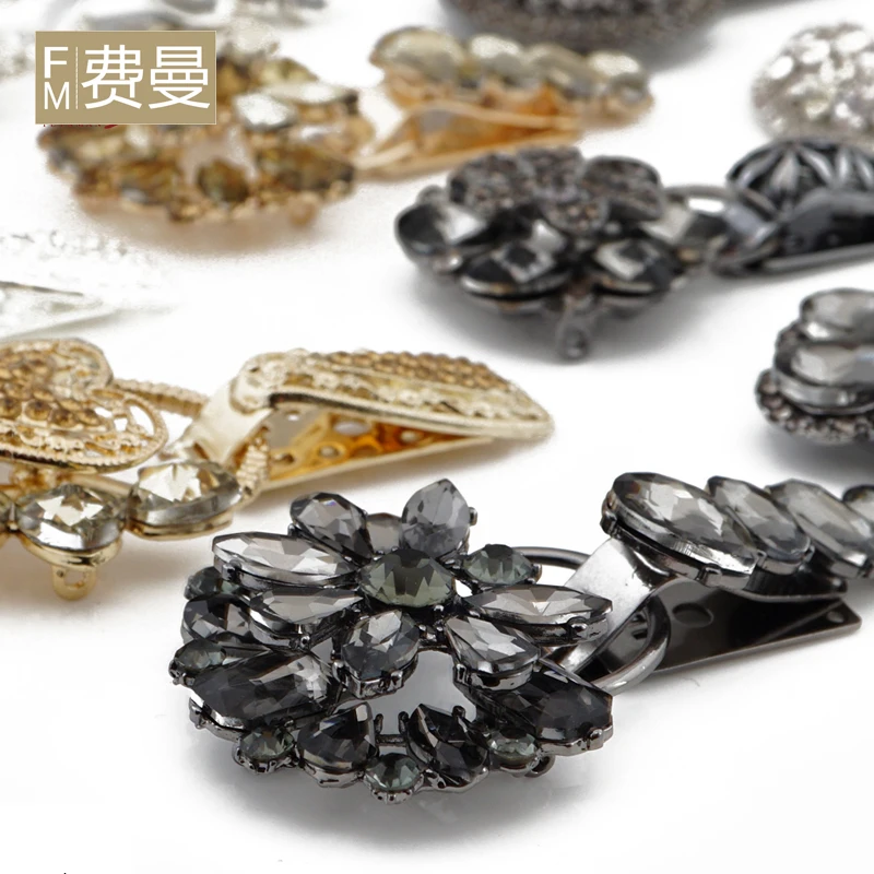 1 шт. набор шнеков из сплава с пряжкой утиного клюва швейные пуговицы со стразами