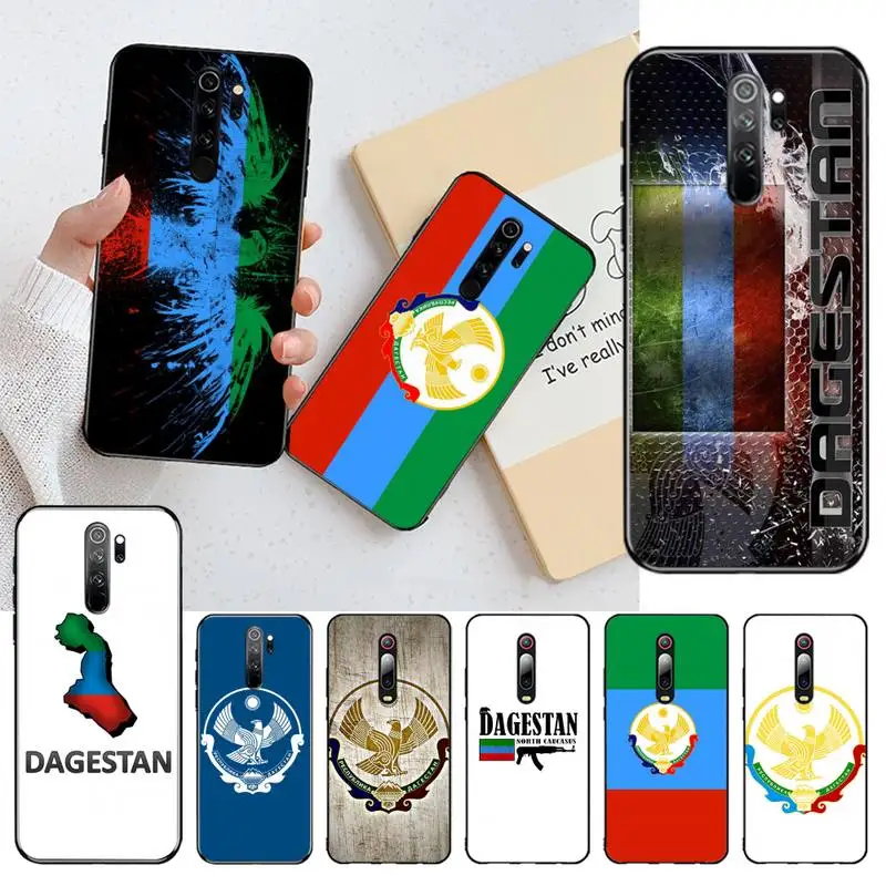 Милый чехол для телефона CUTEWANAN Dagestan с национальным флагом украшенный орлом Redmi Note