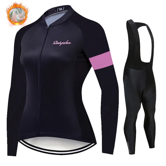 

2021 Ralvpha Новая женская зимняя теплая флисовая велосипедная Джерси профессиональная велосипедная Джерси Горный велосипед велосипедная форм...