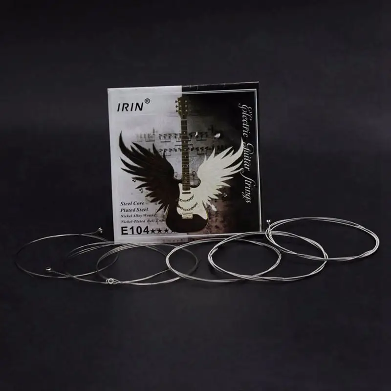 IRIN электрические гитарные струны (.008-.038) дюймовые никелевые шаровые Наконечники 6