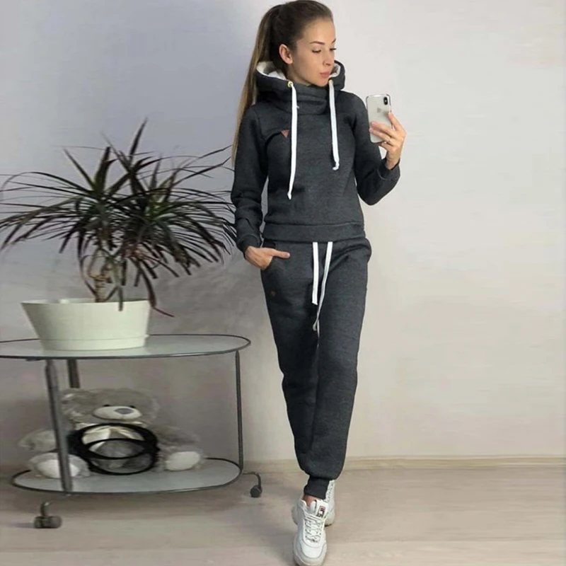 Voobuyla/осенне зимние спортивные комплекты из 2 предметов спортивный костюм для