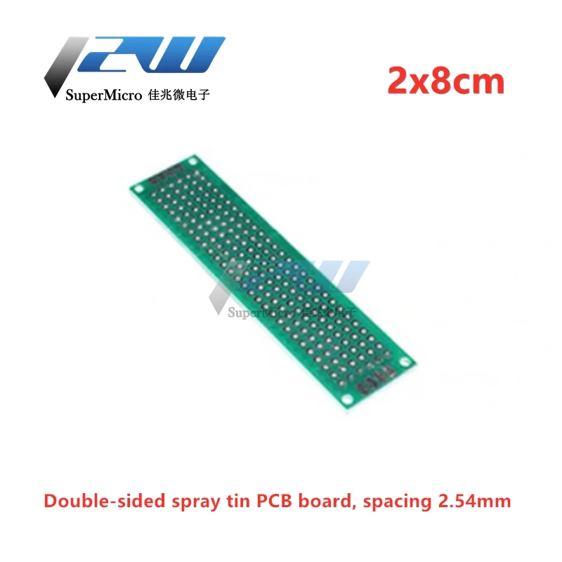 Двухсторонняя Оловянная плата PCB печатная 4*6 5*7 6*8 7*9 см стекловолоконная