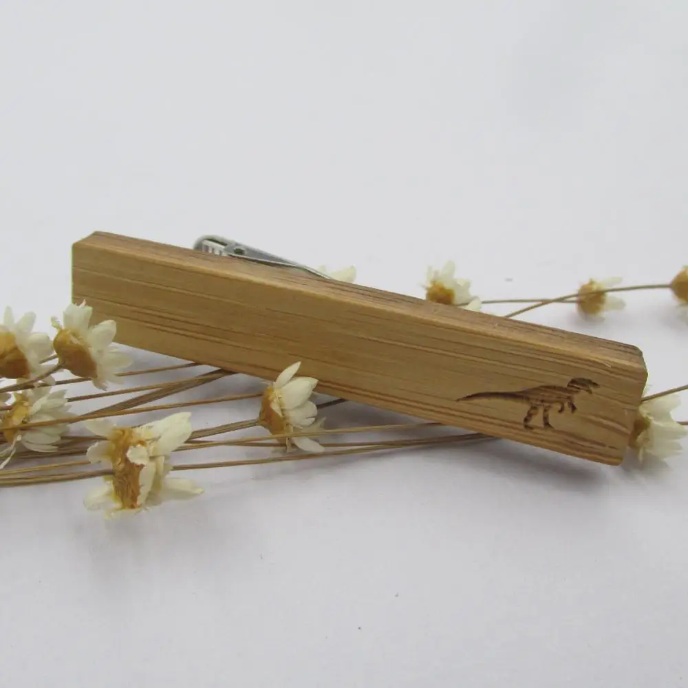 Высокое качество запонки галстук деревянный зажим для галстука мужчин животное