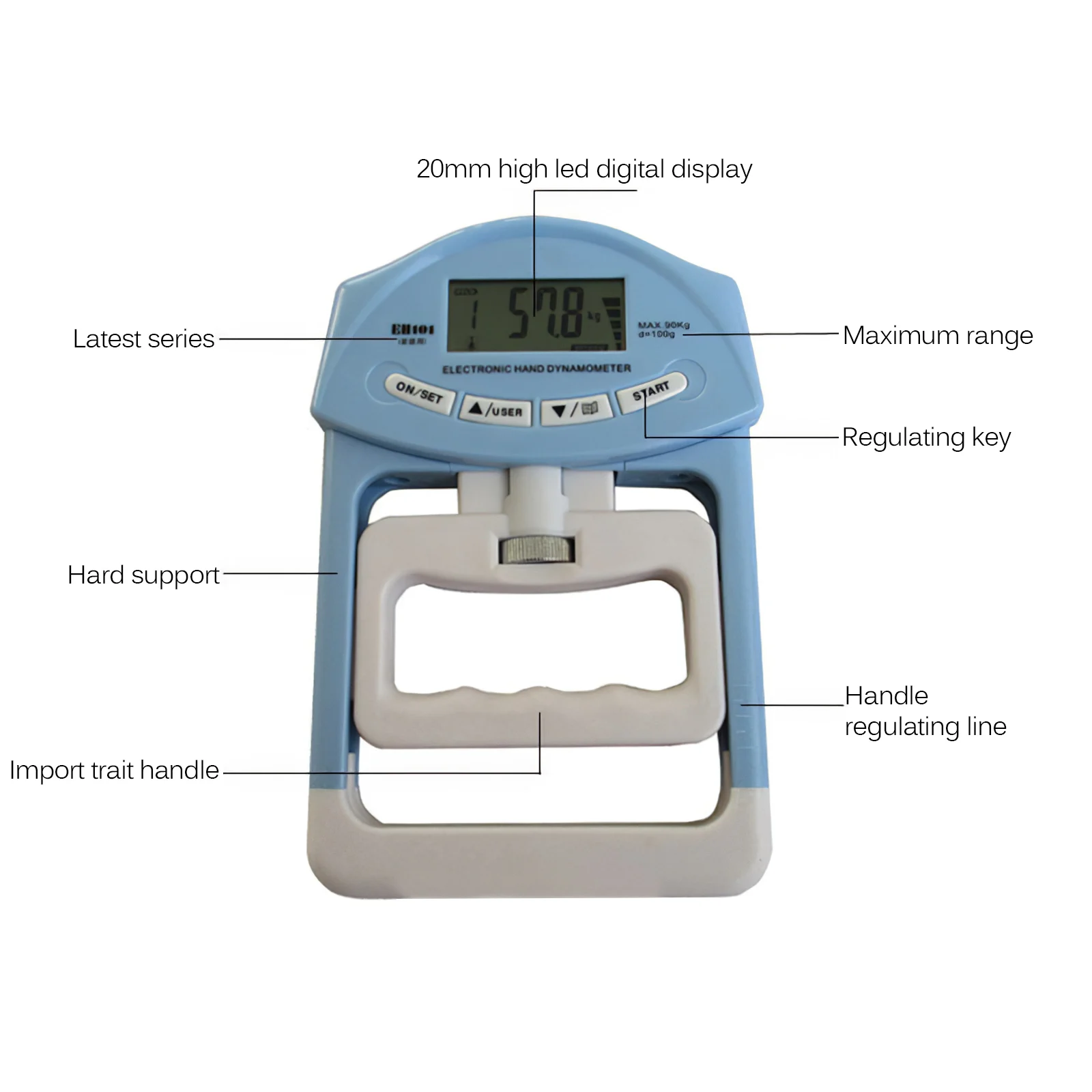 Электронный измеритель силы с электронным захватом цифровой захвата для