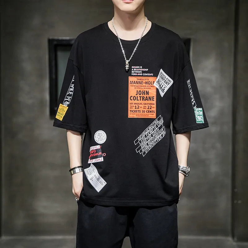 Новинка лета 2020 Стильная мужская футболка с коротким рукавом Базовая