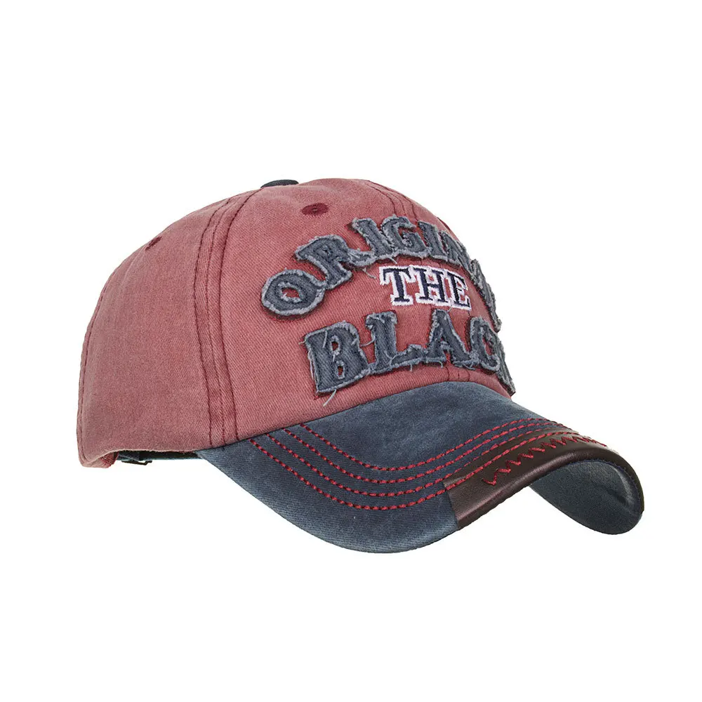 Популярная бейсбольная кепка в стиле ретро с эффектом потертости облегающая