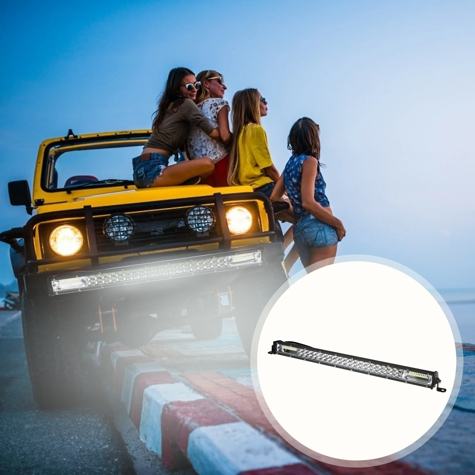

180W Light Bar Driving Waterproof LED Work Light for Off-Road Truck Car ATV SUV
