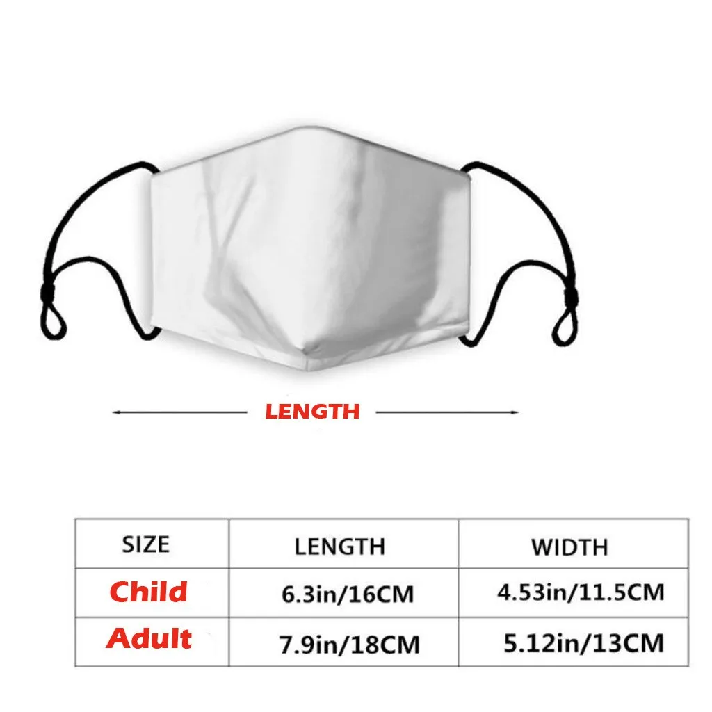 

Christmas Printed Adult Unisex Washable Printed Breathable Reuse Polyester Mask Outdoor Protect Party Funny Dustproof Mascarilla