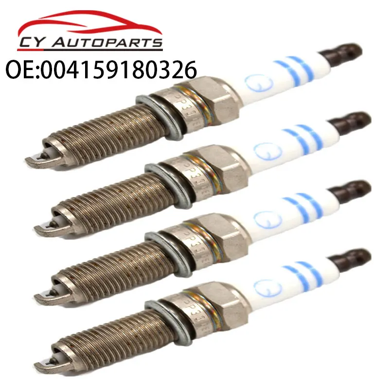

4 шт. свечи зажигания для Mercedes Benz W164 W204 W212 W251 C300 GL450 ML350 SLK300 CL500 E350 E550 004159180326 A004159180326