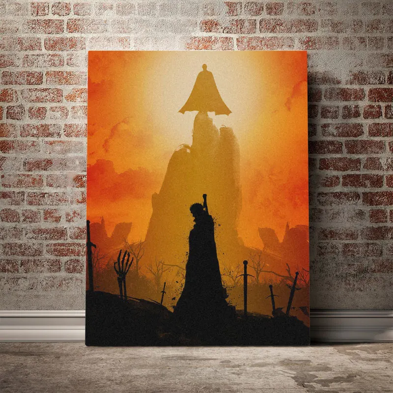 Плакат аниме Манга берзер художественное украшение на холсте принты для