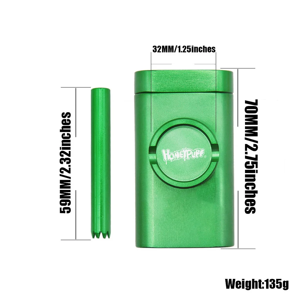 Алюминиевый чехол с зажимом и точильщиком комбинированный Точильщик для табака