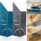 3D изогнутая угловая рабочая линейка по дереву, угловая линейка, измеритель угла под углом, квадратный размер, маркировка, измерительный инструмент, плотник, измерительный инструмент