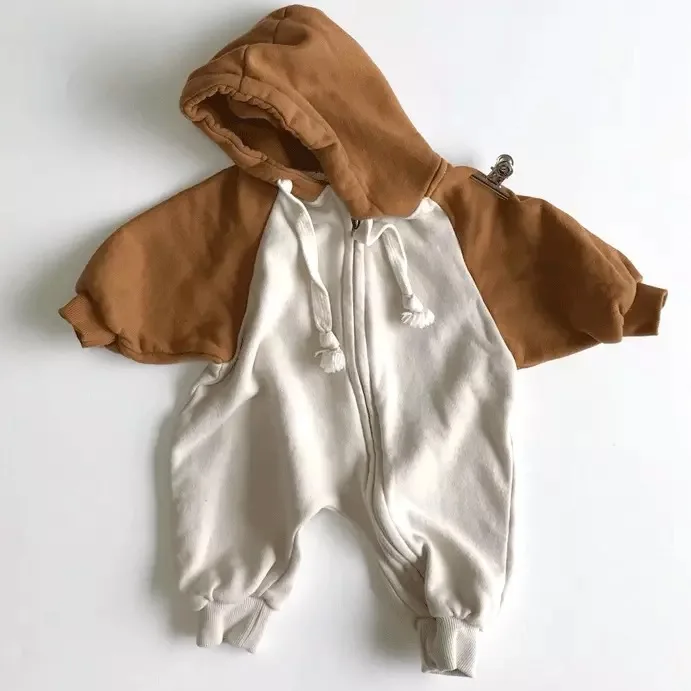 

Baby Romper Jumpsuit Autumn Winter Baby Clothes Onesie Boys and Girls Rompers Kids Costume Infant Hooded Sweatshirt Jumpsuit