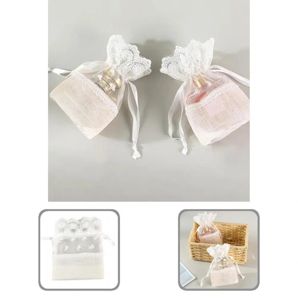 

Semitransparent Reusable 4 x 6inch Rose Candy Packaging Storage Pouch for Dessert Wrapping