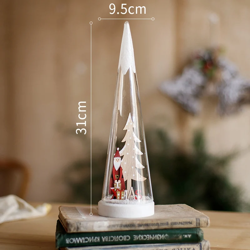 Рождественский Снежный шар ночник декоративные украшения стеклянная крышка освещение олень