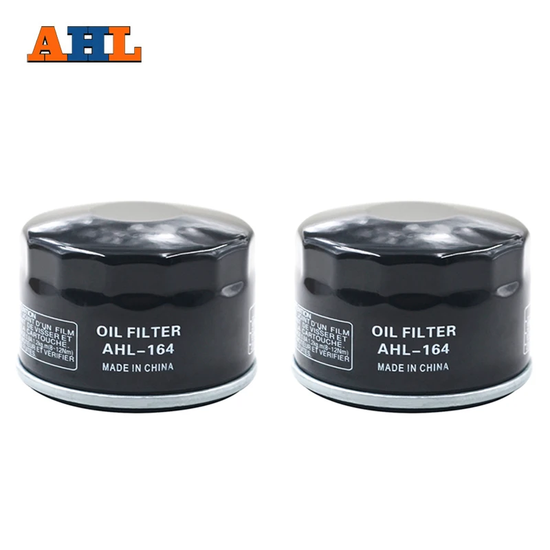 2PCS AHL Motorcycle Parts Oil Filter For BMW K1200GT K1200R K1200RS K1200S K1300GT K1300R K1600GT R1200GS R1200R S1000RR S1000R