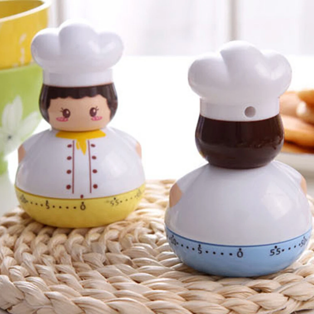1 шт. Новый мультяшный мини таймер для приготовления пищи шеф повара кухонный