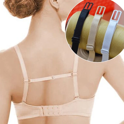 3/5pcs Women Bra Accessories Female Underwear Non-slip Buckle Extender for Women Elastic Bra Straps Non-Slip Back Bra Straps