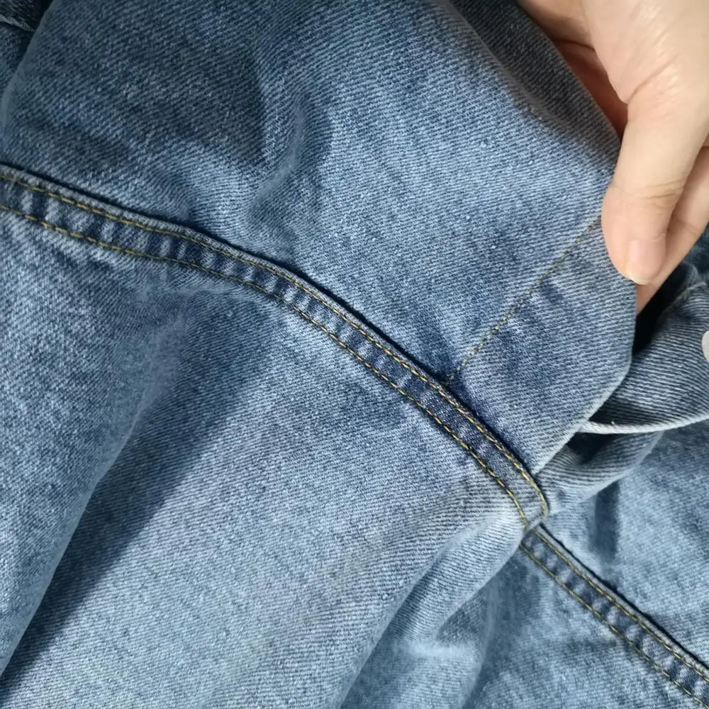 

2021 Women Spring Denim Blouses Coat Turn Down Collar Sexy Button Design Womens Denim Shirt Style Coat Women Tops Blusas