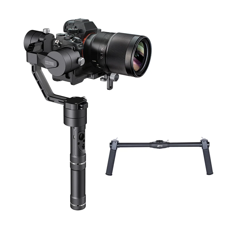 Crane V2-Dual Handle ZHIYUN Crane V2, карданный 3-осевой Стабилизатор Для беззеркальных Камера и DSLR для sony A7 цифрового фотоаппарата Panasonic LUMIX Nikon J Canon PK Hohemn - Цвет: Crane V2-Dual Handle