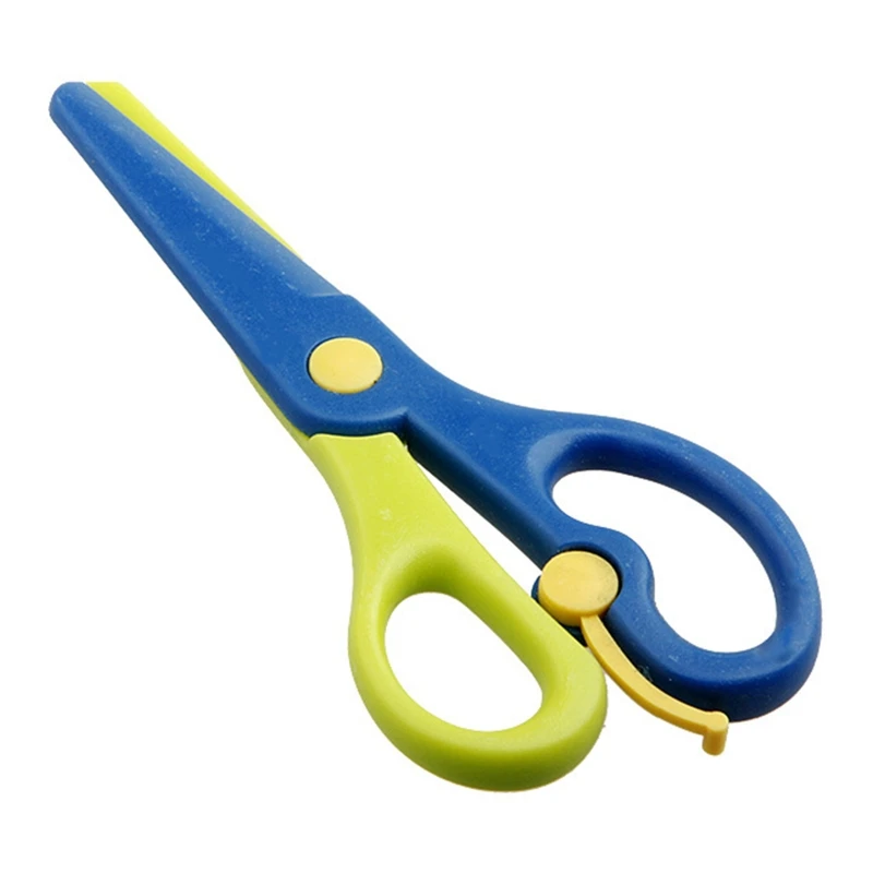 

4PCS Mini Safety Round Head Plastic Scissors Student Kids Paper Cutting For Kid