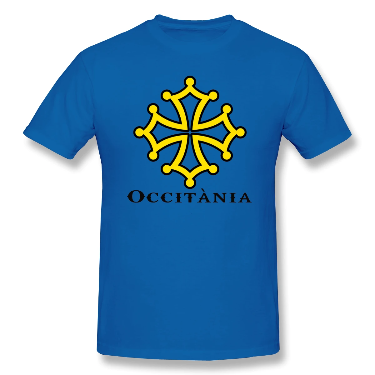 

Croix Occitane Pays D'oc Occitanie Essential Funny Men's Basic Short Sleeve T-Shirt R273 Tops Tees European Size