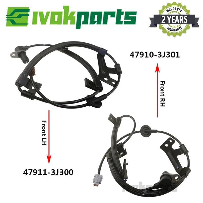 2X передний датчик скорости колеса Alex левый и правый L/R ABS для Nissan первоклассный