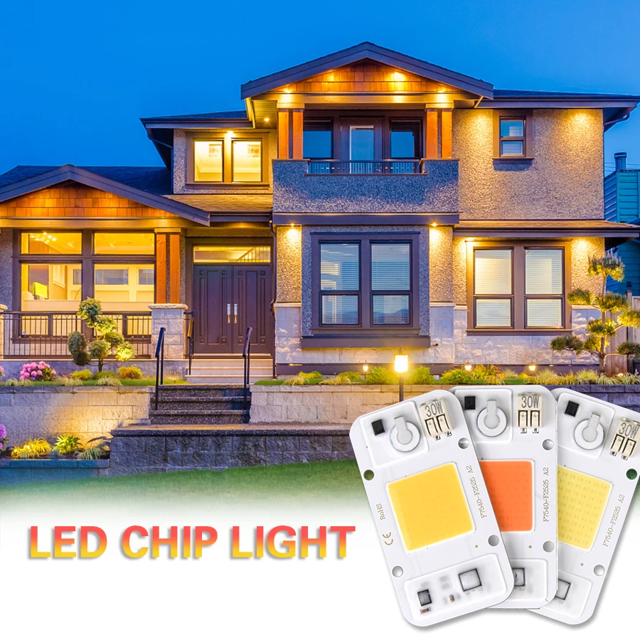 

5PCS Led Chip Smd Leds COB Chip 20W 30W 50W Cold White Warm White DIY Grow Light Full Spectrum 380-780nm Plant Seedling Flower