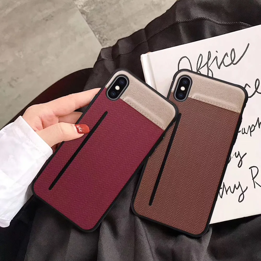 Модный Твердый чехол из искусственной кожи для iPhone XS MAX XR X 7 8 Plus роскошный с