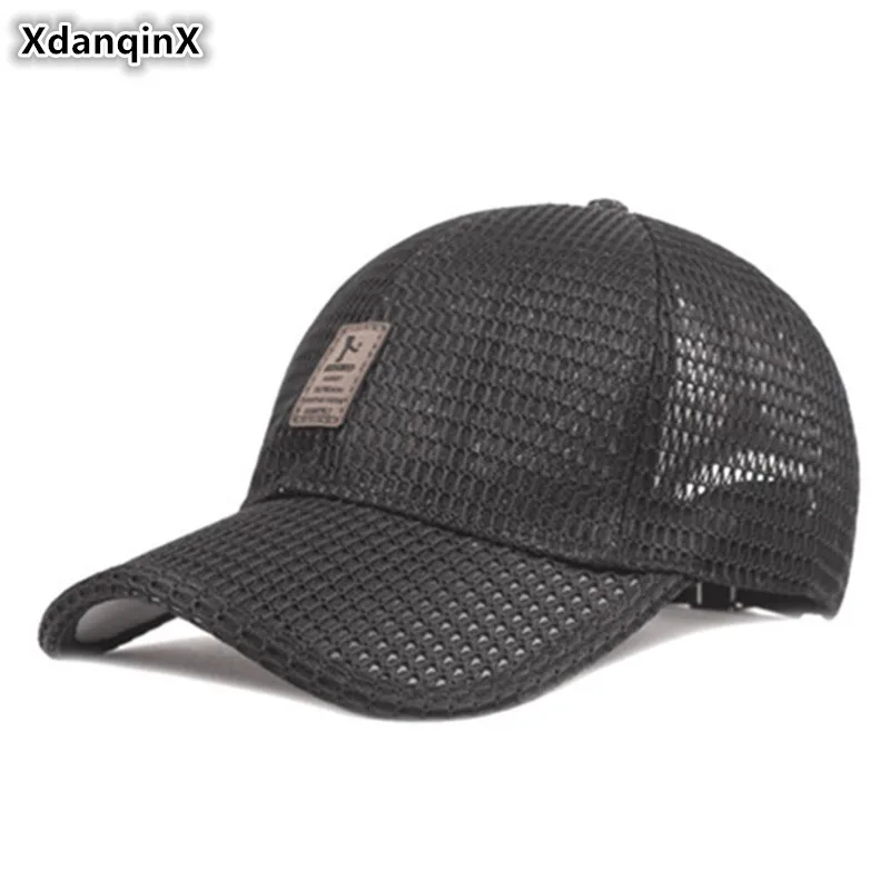 

XdanqinX Mesh Cap Women's Cap Summer Breathable Baseball Cap Men's Brand Sports Caps Mesh Ventilation Couple Hats Snapback Hat