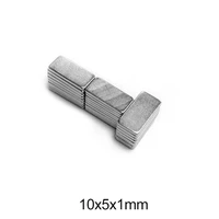 201000pcs 10x5x1 rare earth magnet strong n35 thin small block magnets 10x5x1mm rectangular permanent neodymium magnet 1051