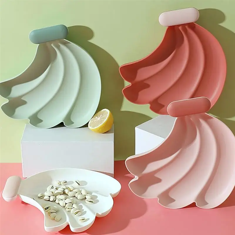 2 шт. креативная тарелка для закусок в форме банана сухофрукты поднос еды Бытовая