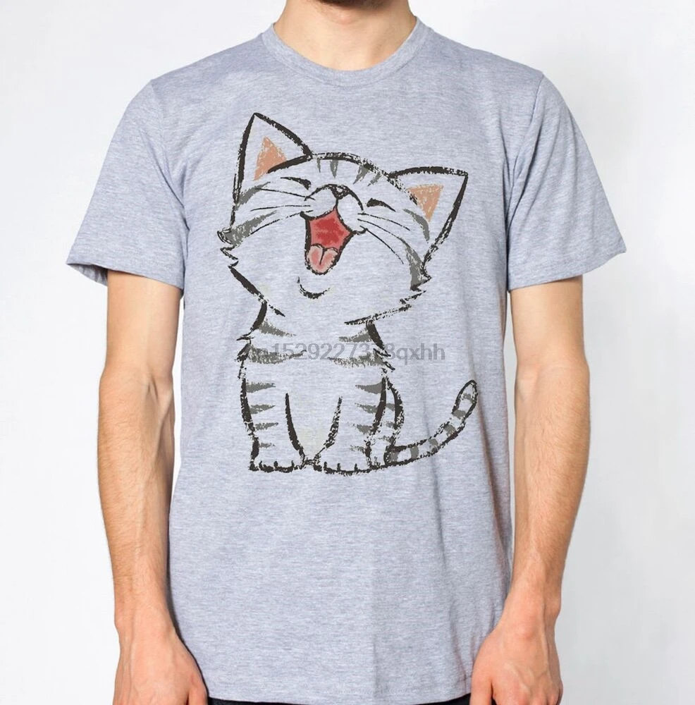 Смеющаяся футболка с котом забавная смешная шутка милый любовник