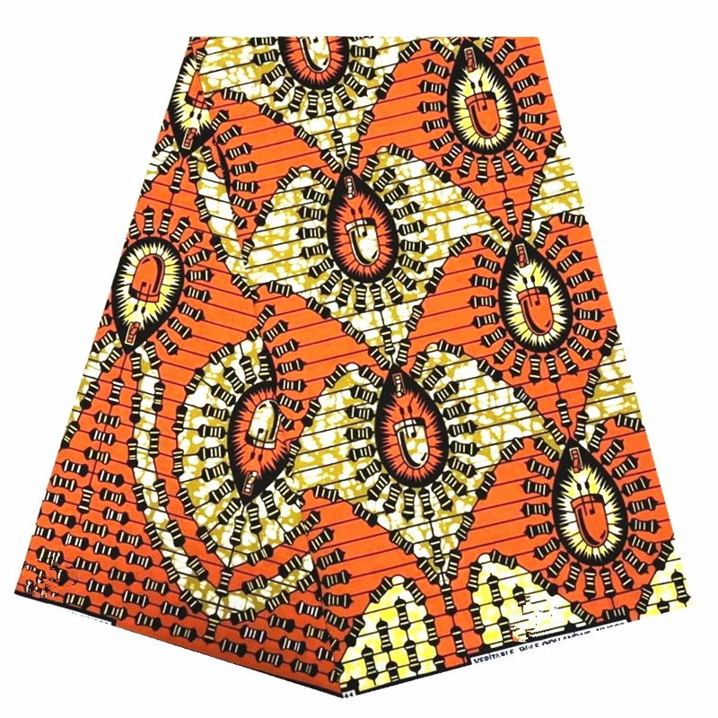 

2020 high quality african wax 6 yards of african fabric print african wax fabric for women dress wholesale