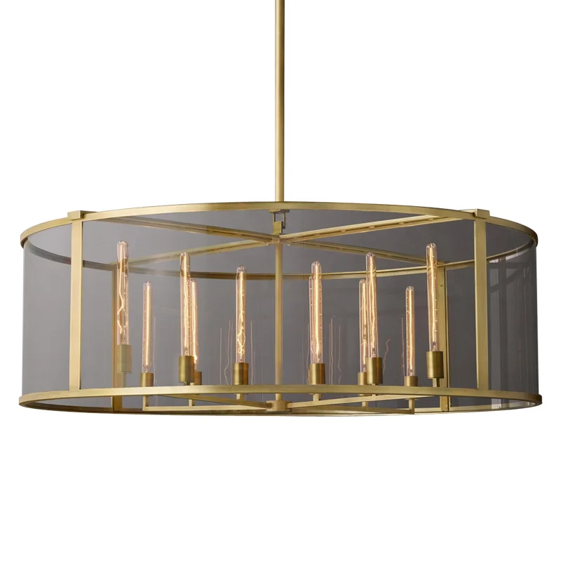 

Роскошная светильник стра в современном стиле, простая медная лампа для гостиной, спальни, столовой, виллы