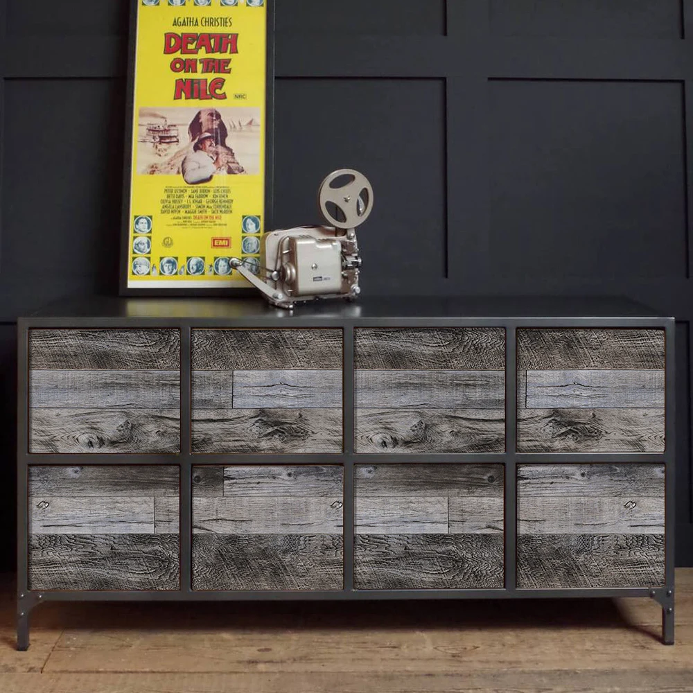 Отклеивающаяся и приклеивающаяся бумага для деревянных досок настенная Shiplap