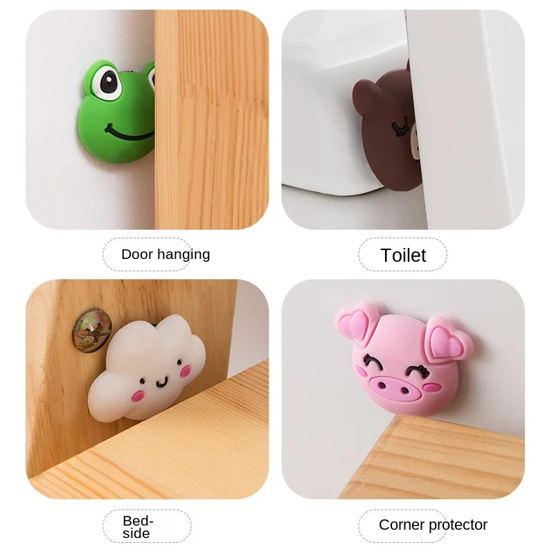 Домашняя дверная ручка коврик для защиты от столкновений ПВХ силиконовая