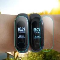 hd clear 0 1mm anti fingerprint clear screen protector full cover shockproof soft tpu film for xiaomi mi band 3 bubble free case