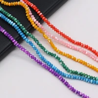 fashionable abacus shaped beaded natural shell beads for jewelry making diy necklace bracelet accessories women charm gift 3x5mm