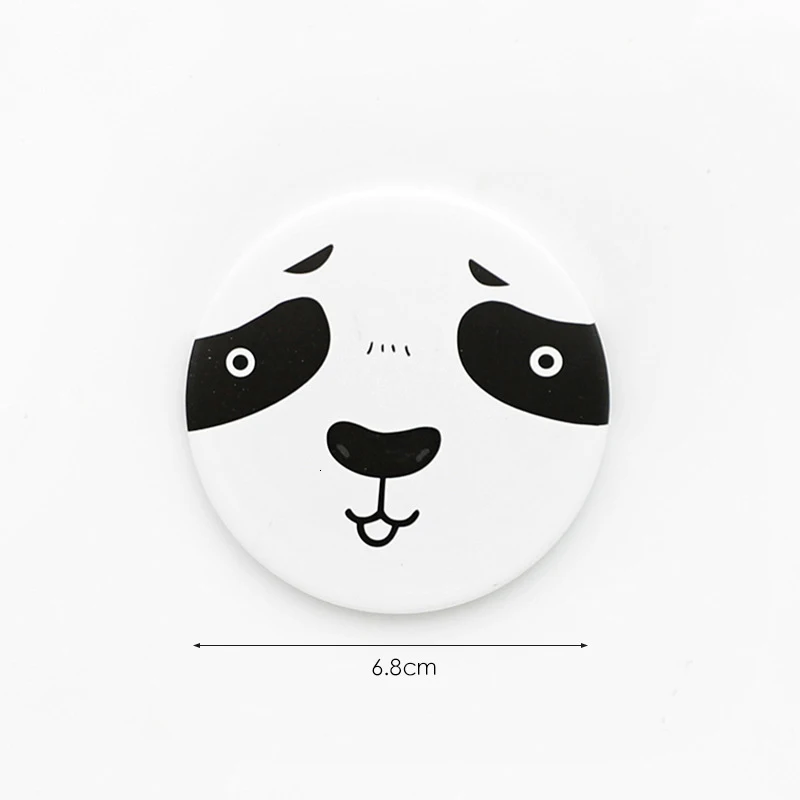 1 шт. модный мультяшный анти-вал Draagbare Kleine Spiegel Leuke Meisjes Make-upspiegel Pocket Spiegel Voor косметические инструменты - Цвет: E