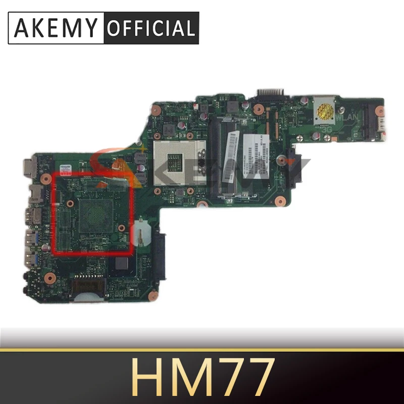 

AKEMY PN 1310A2491321 SPS V000275070 Laptop Motherboard for Toshiba Satellite S855 C855 Intel HM77 DDR3 Mainboard