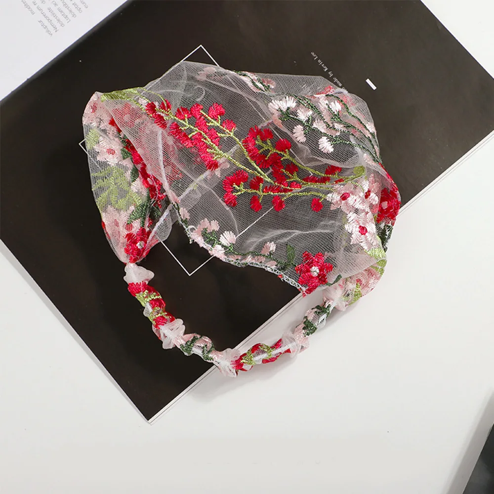 

2020 Fashion Korean Simple Turban Face Wash Hair Band Lace Wide-Brimmed Headband Female Women Retro Headdress Hair Accessories