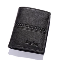 mens short pu leather wallet two fold casual male zipper coin purses solid color multi card holder clutch money clip