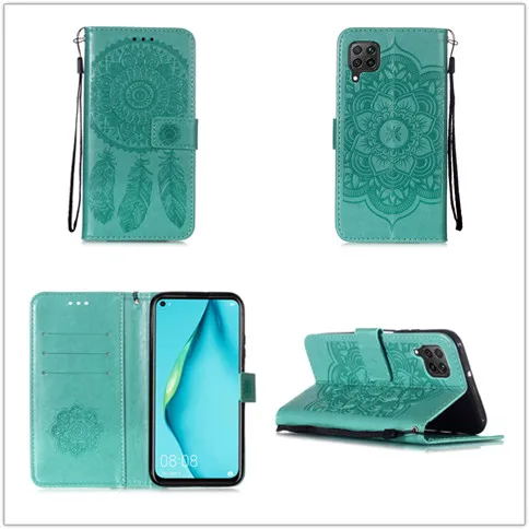 

All Inclusive Leather Flip Case for Huawei P40 Lite Y6P 2020 Note 7 5G Cover Soft TPU Wallet Magnetic Embossing Card Stand Shell