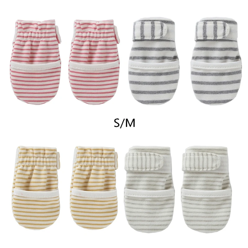 

1 Pair Baby Soft Cotton Gloves Anti Scratching Mittens Face Hand Guards Protection Gloves for Newborn Infants