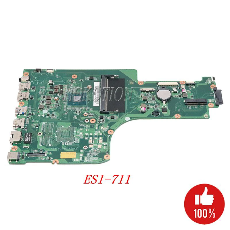 Материнская плата NOKOTION для ноутбука acer aspire ES1 711 N3450 материнская процессора DA0ZYLMB6C0