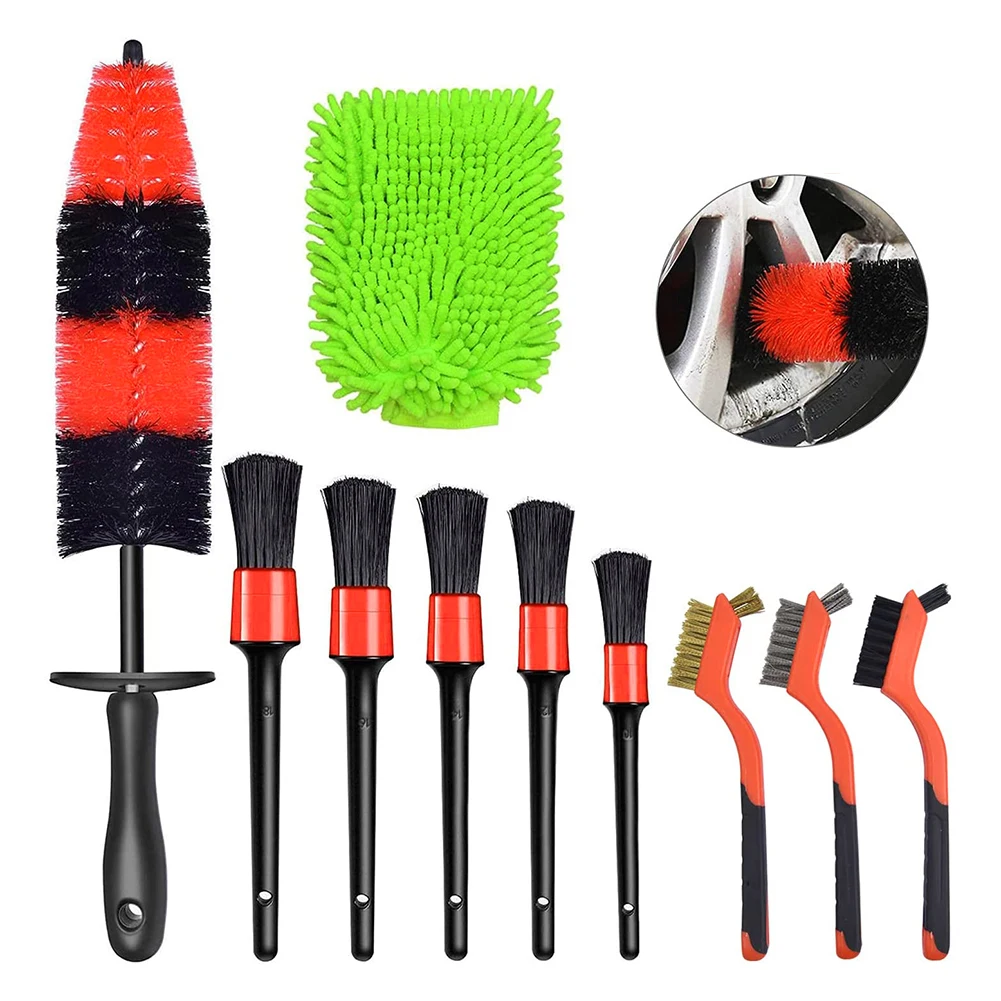 

10pcs Car Interior Vent Cleaning Brush Universal Rim Car Motorcycle Interior Air Vents Care Clean Tools