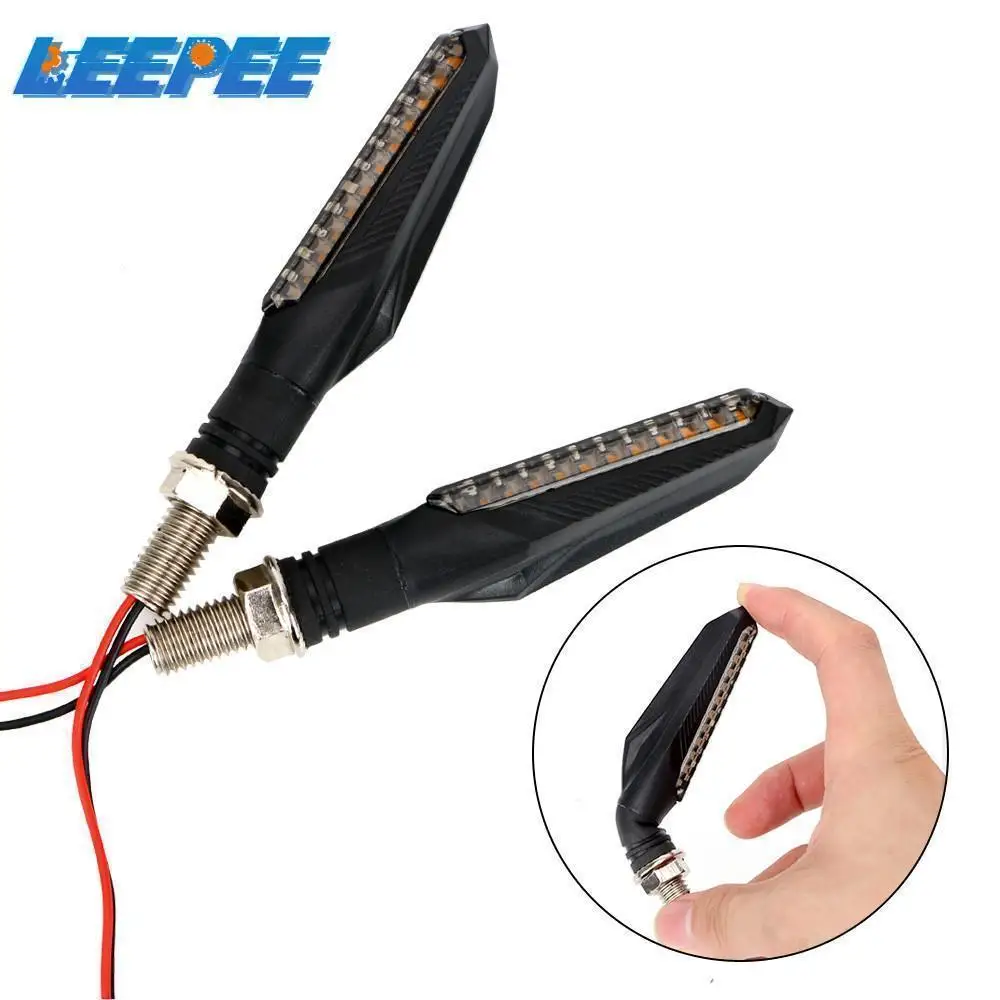 1 пара мотоциклетных сигнальных огней сгибаемый задний стоп сигнал мотоциклетный индикатор мигалка