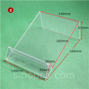Model Z Акриловый планшет Дисплей Кронштейн, ясный plexi полка книга мольберт сотовый телефон стойка с подушкой держатель Кровать планшеты компьютер шоу Поддержка Стенд - Цвет: Model Z