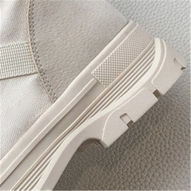 

Canvas Shoes Women Autumn Winter Fashion Thick Bottom Ankle Boots Warm Round Head Casual Sport Breathable Boots Female